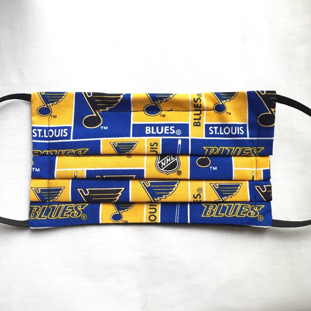 NWT - Handmade Adult Cloth Mask in St. Louis Blues